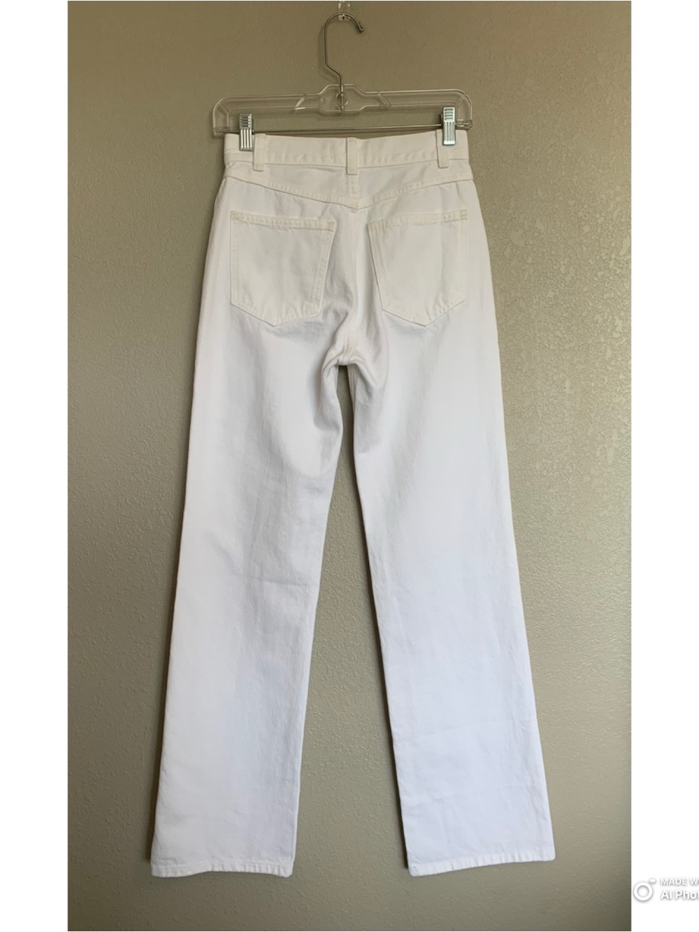 Madewell White The Cleo Straight Jean Size 23 NWT Rigid Denim Summer Jeans - Picture 7 of 16